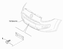 70726-040 FRONT PLATE CLAMPS