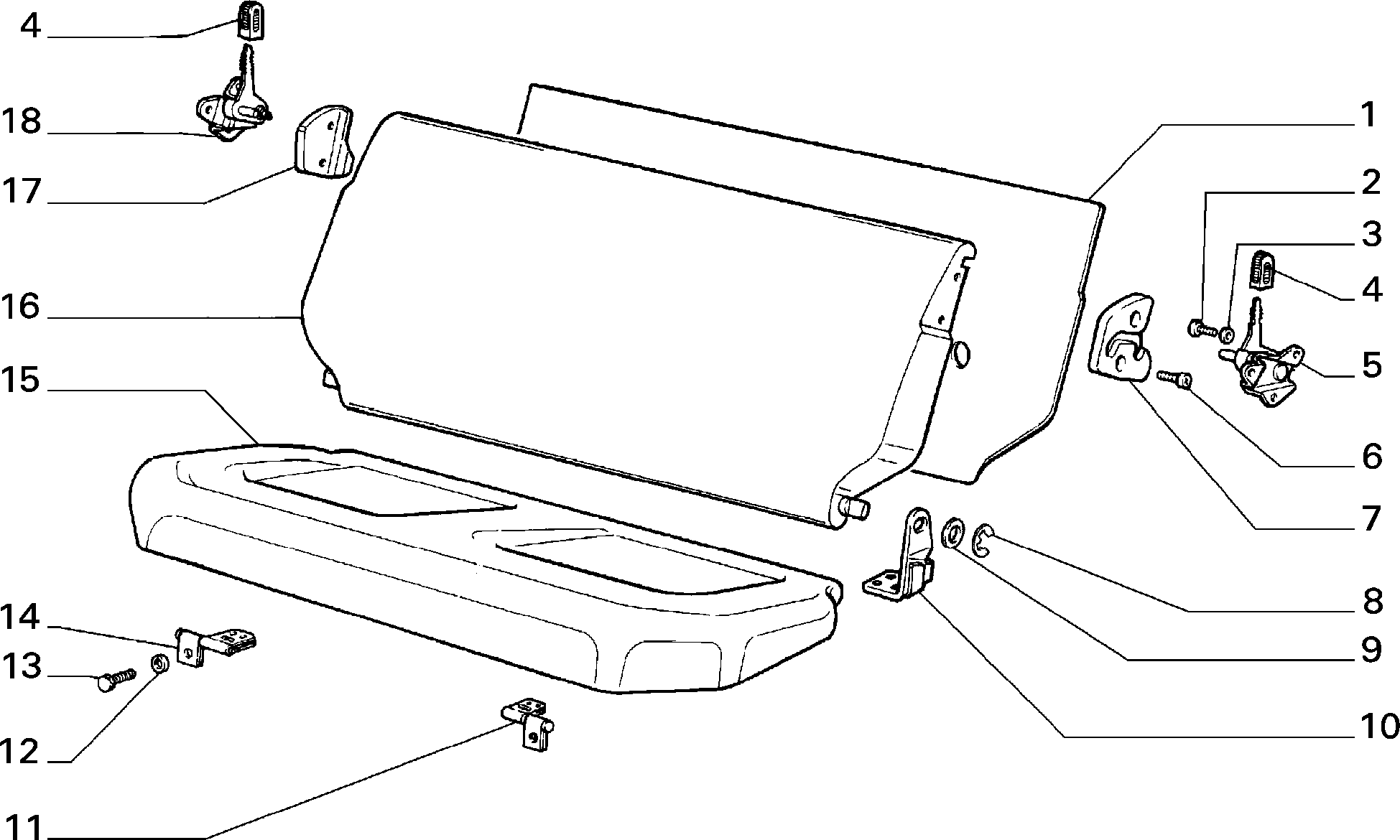 70613/00 REAR SEAT