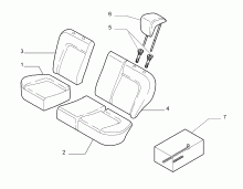 70615/82 REAR SEAT LINING