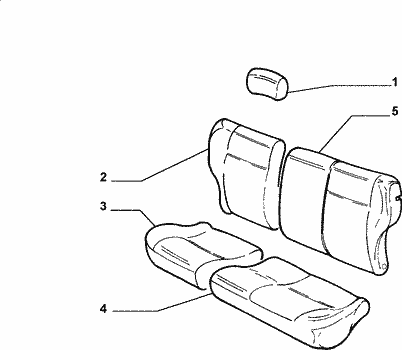 70615/06 REAR SEAT LINING