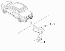 55401-040 REVERSE FOG TAIL LAMP