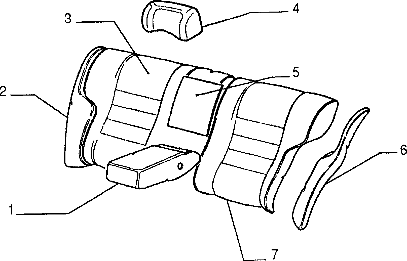 70615/02 REAR SEAT LINING