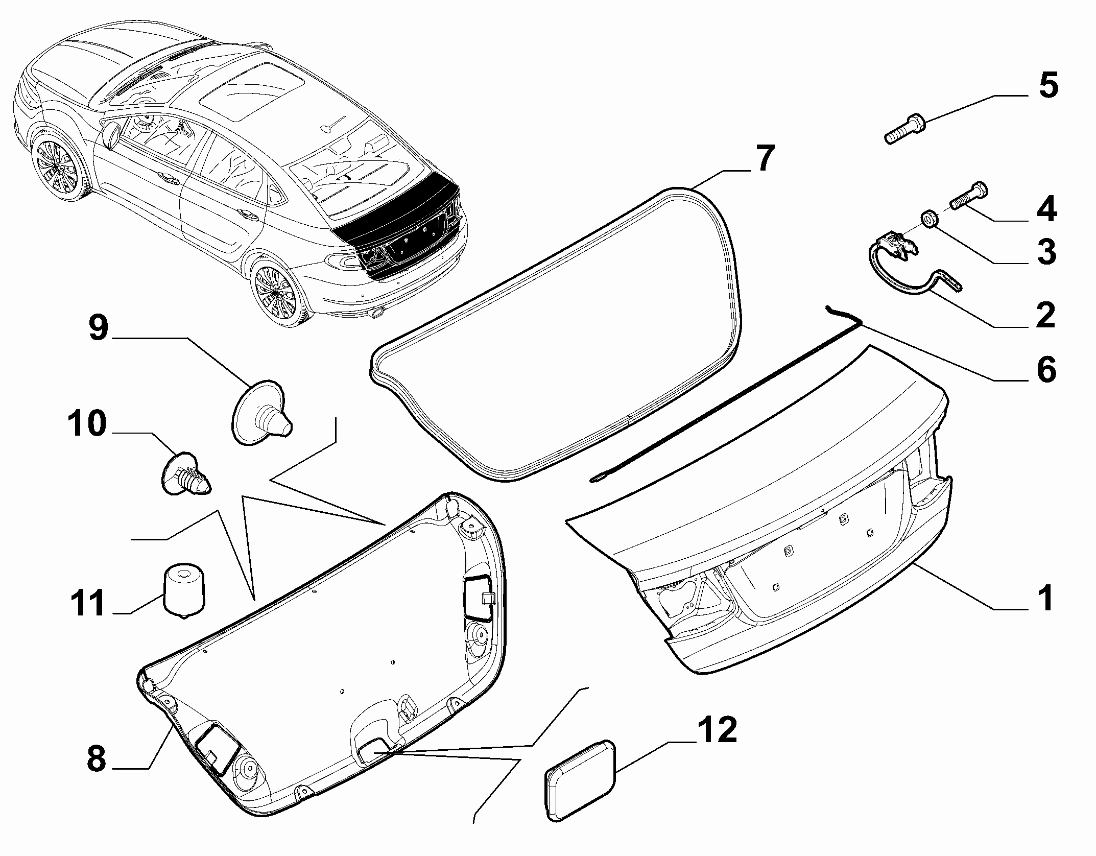 70160-010 BOOT LID