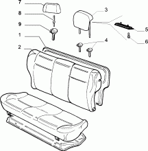 70613/00 REAR SEAT 