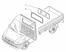 70158/00 ЗАДНЕЕ ОКНО