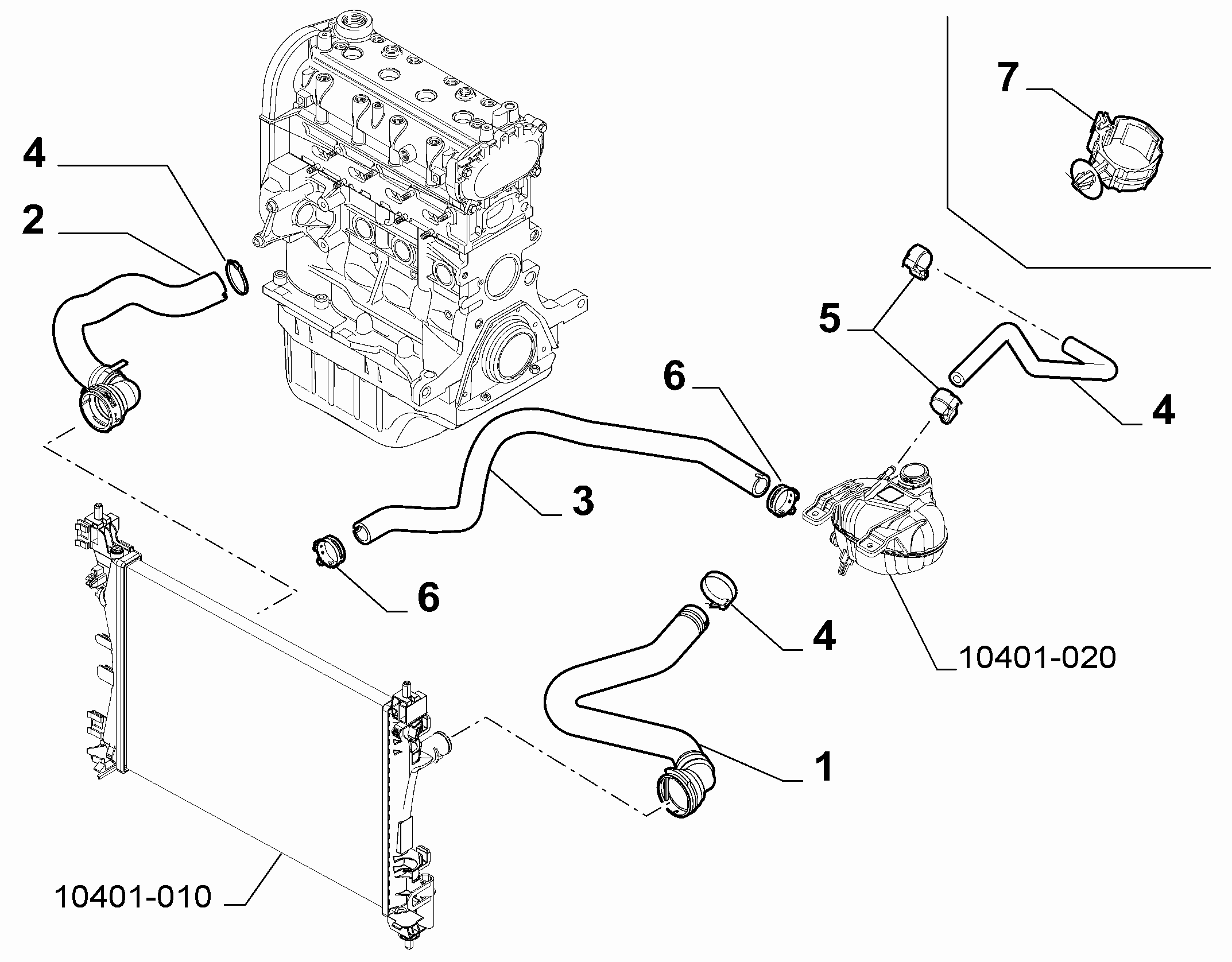 10401-030 RADIATOR PIPING