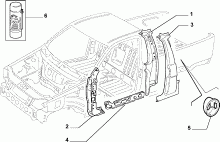 70003/00 КУЗОВ, РАМЫ (ЦЕНТРАЛЬНАЯ ЧАСТЬ)