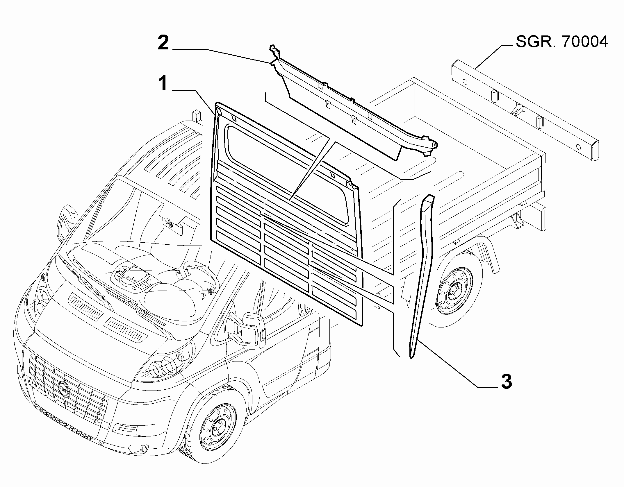 70020-060 SEPARATION WALL FOR COMMERCIAL VEHICLES