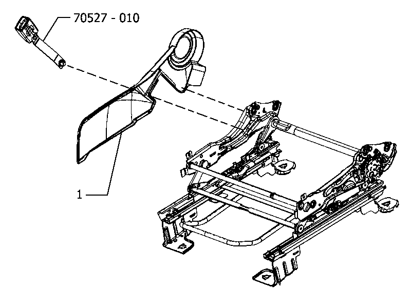 70601-080 FRONT SEAT, DRIVER SIDE