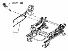 70601-080 FRONT SEAT, DRIVER SIDE