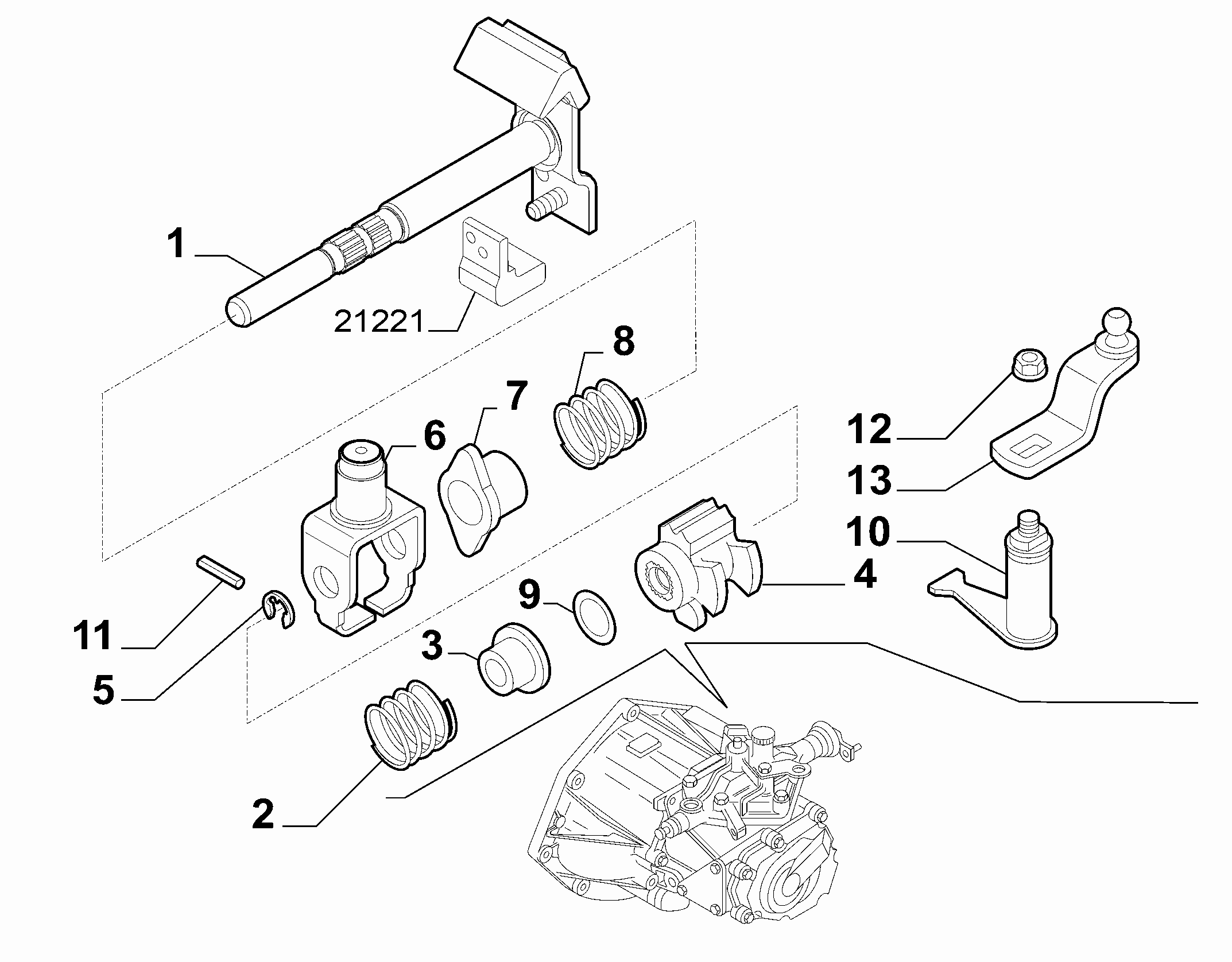 21219-010 GEAR SHAFT
