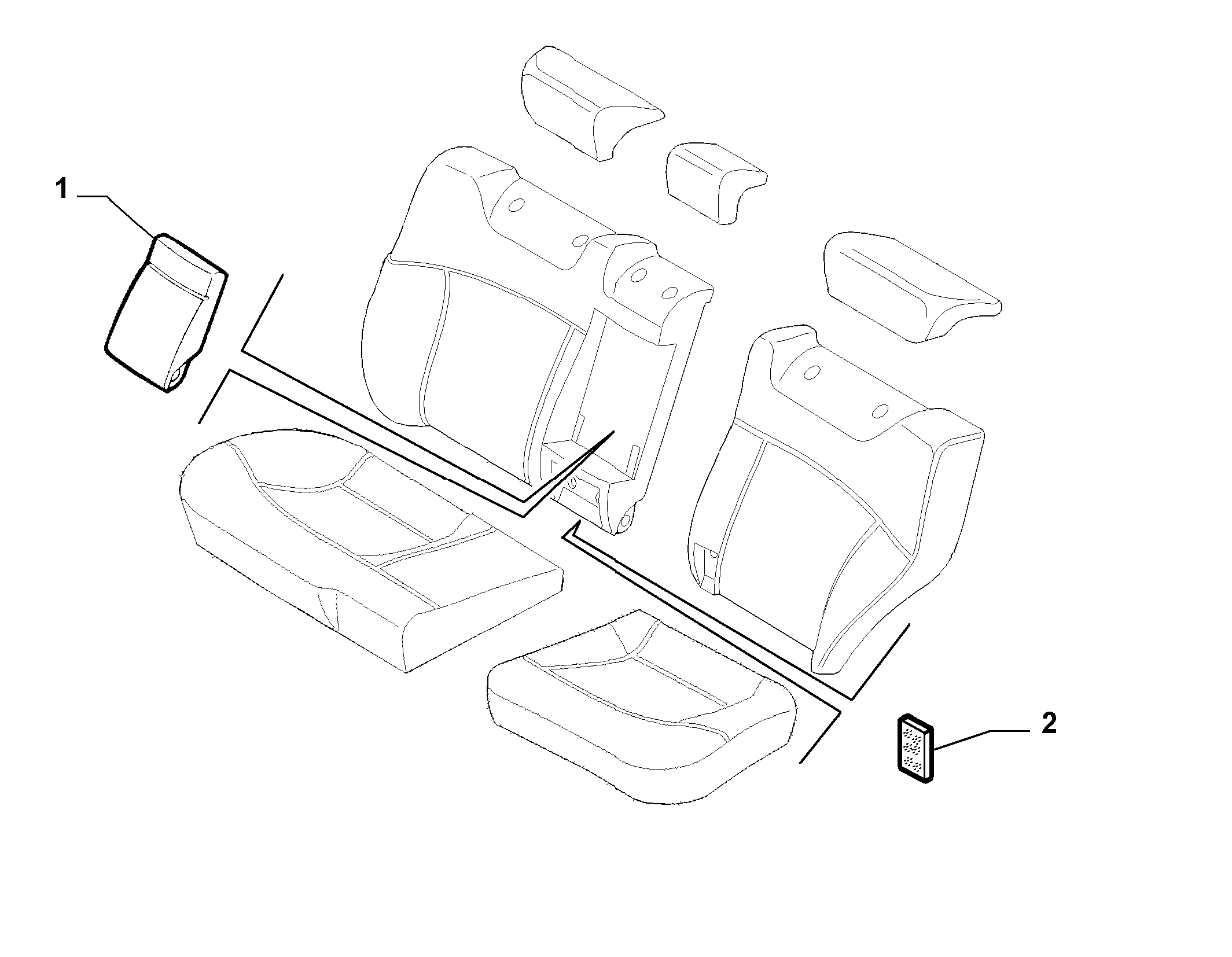 70615/04 REAR SEAT LINING