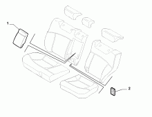 70615/04 REAR SEAT LINING