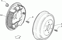 33125/00 ТОРМОЗА ЗАДНИХ КОЛЕС