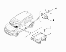 55508-070 REMOTE CONTROL AIRBAG SENSOR