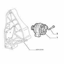 55301-010 ALTERNATOR AND MOUNTING