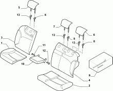 70615/10 REAR SEAT LINING