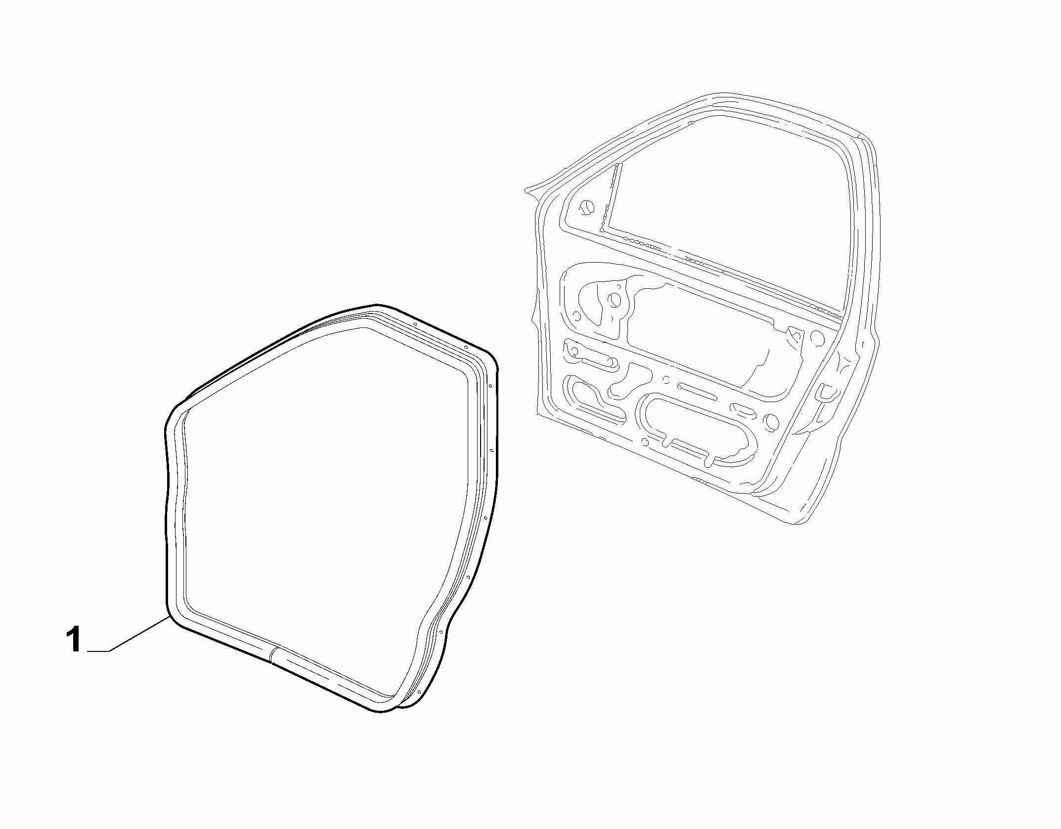 70129-080 FRONT DOOR RING GASKET