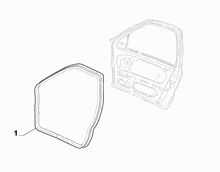 70129-080 FRONT DOOR RING GASKET