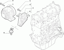 55301-010 ALTERNATOR AND MOUNTING