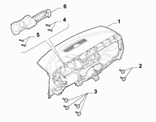 70502-010 DASHBOARD INSTRUMENT HOLDER
