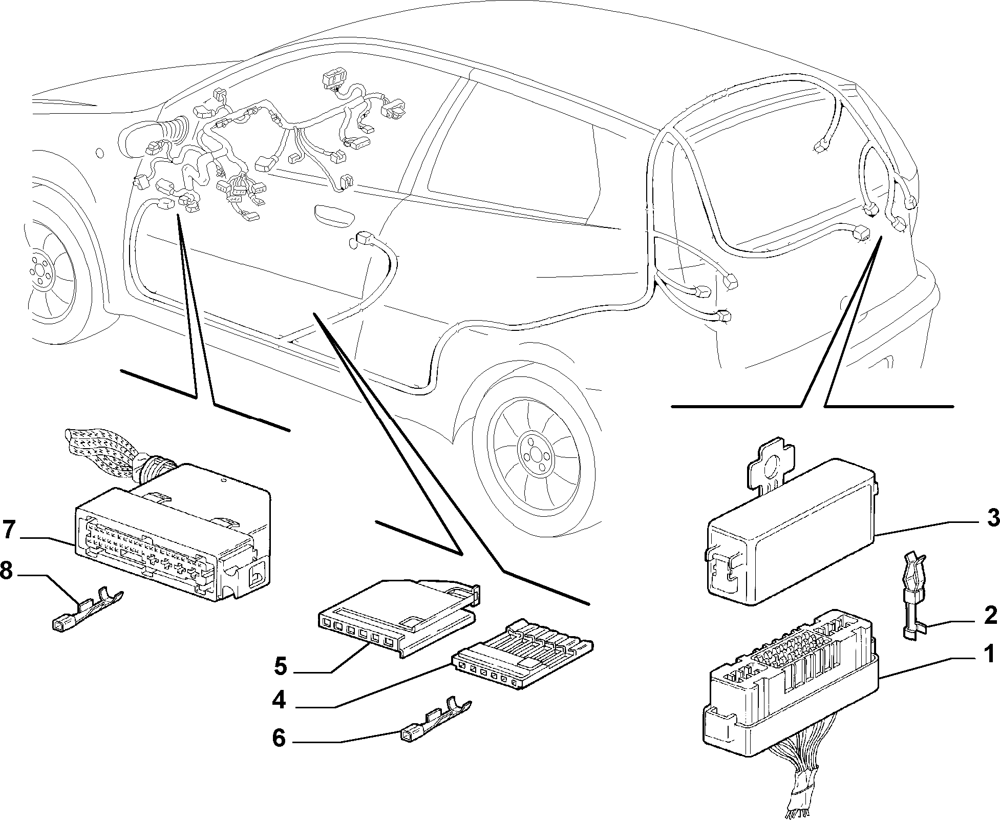 55525/15 ПУЧОК ПРОВОДОВ (ЗАДНЯЯ ЧАСТЬ)