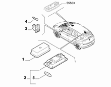 55402-020 FRONT CIELING LAMP