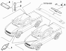 55501-020 REAR WINDOW STOP LIGHT AND SWITCH