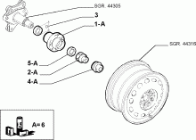 44321/00 ЗАДНЯЯ ЦАПФА 