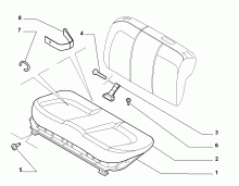 70613/00 REAR SEAT 
