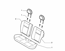 70615/04 REAR SEAT LINING
