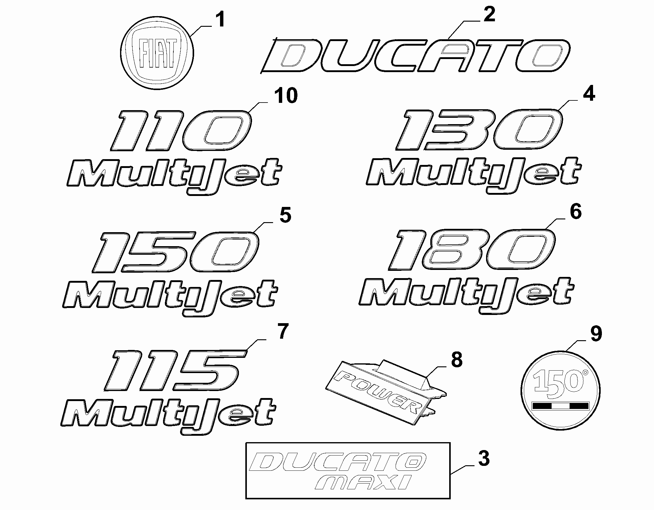 70715-010 ОБОЗНАЧЕНИЯ МОДЕЛИ 