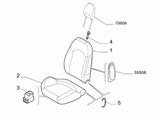 70601-010 FRONT SEAT PADDING