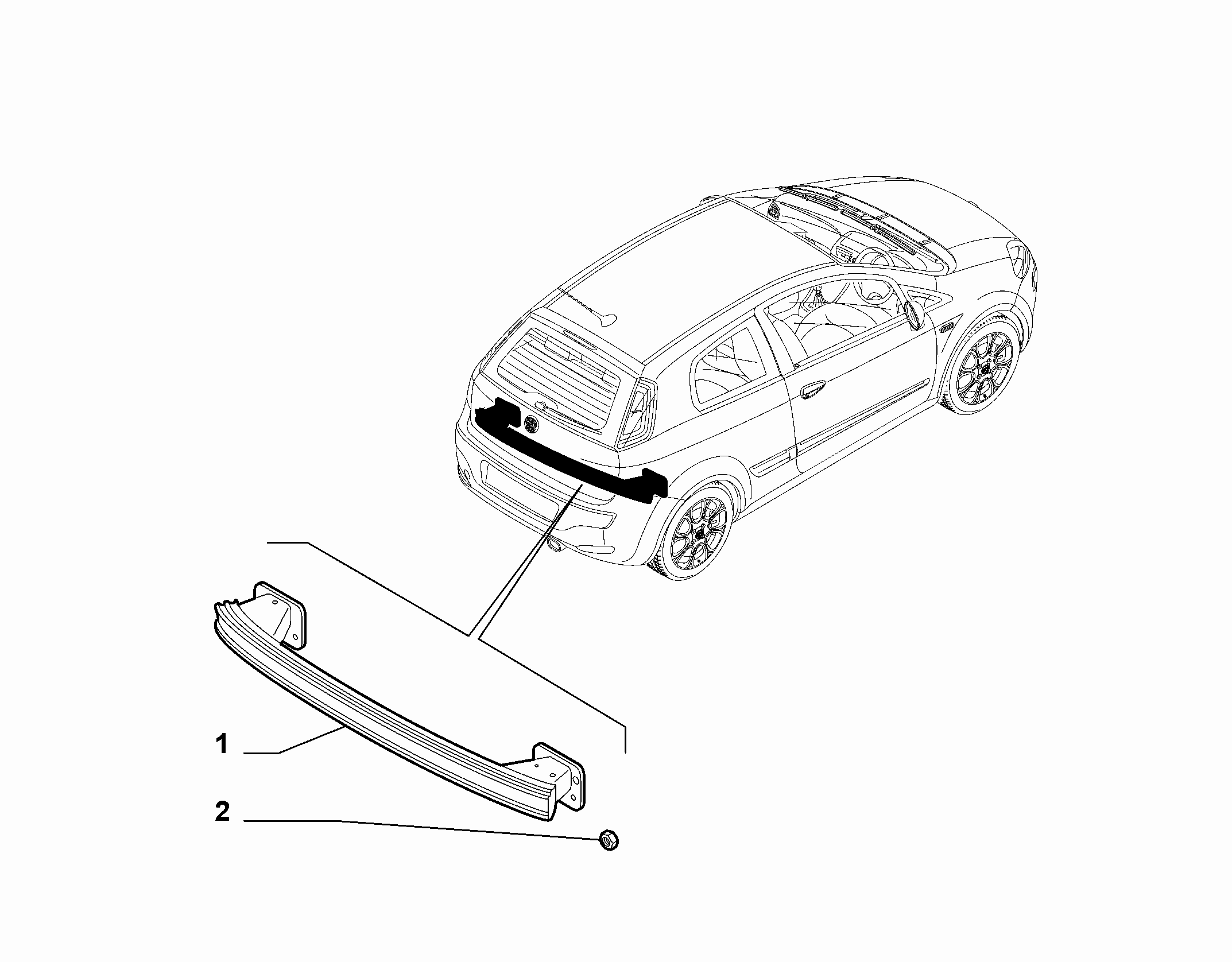 70004-040 REAR CRASH BOX