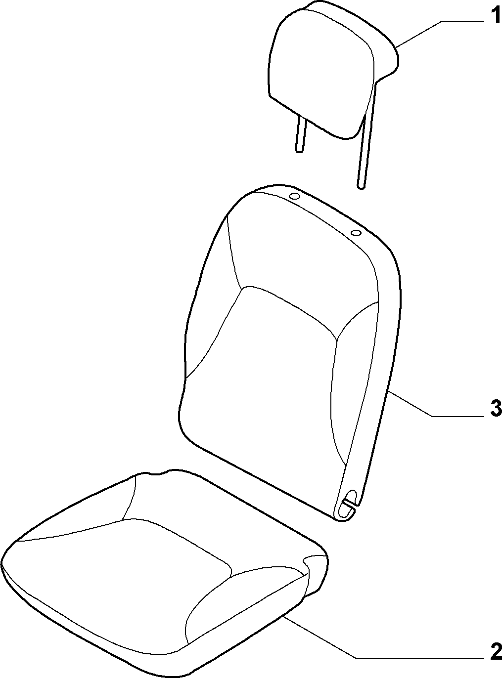 70613/01 REAR SEAT