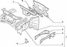 70002/10 КУЗОВ, РАМЫ (ПЕРЕДНЯЯ ЧАСТЬ)