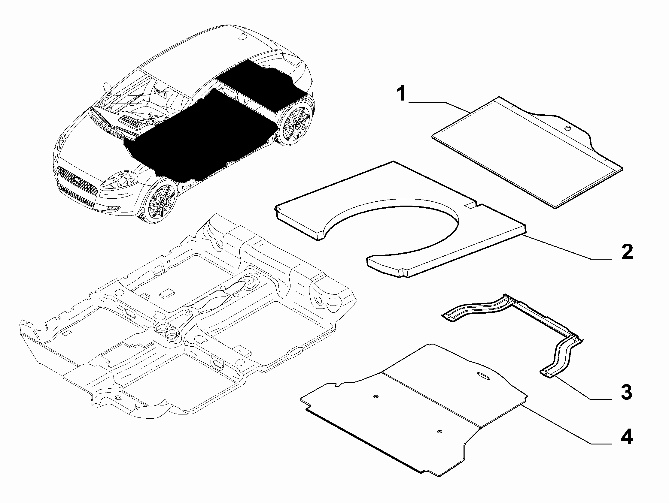 70526-030 TRUNK MATS