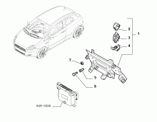 10225-020 INJECTION ECU AND ENGINE HARNESS FASTENERS
