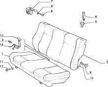 70613/01 REAR SEAT