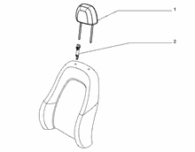 70606-030 COVERED FRONT SEAT HEADRESTS