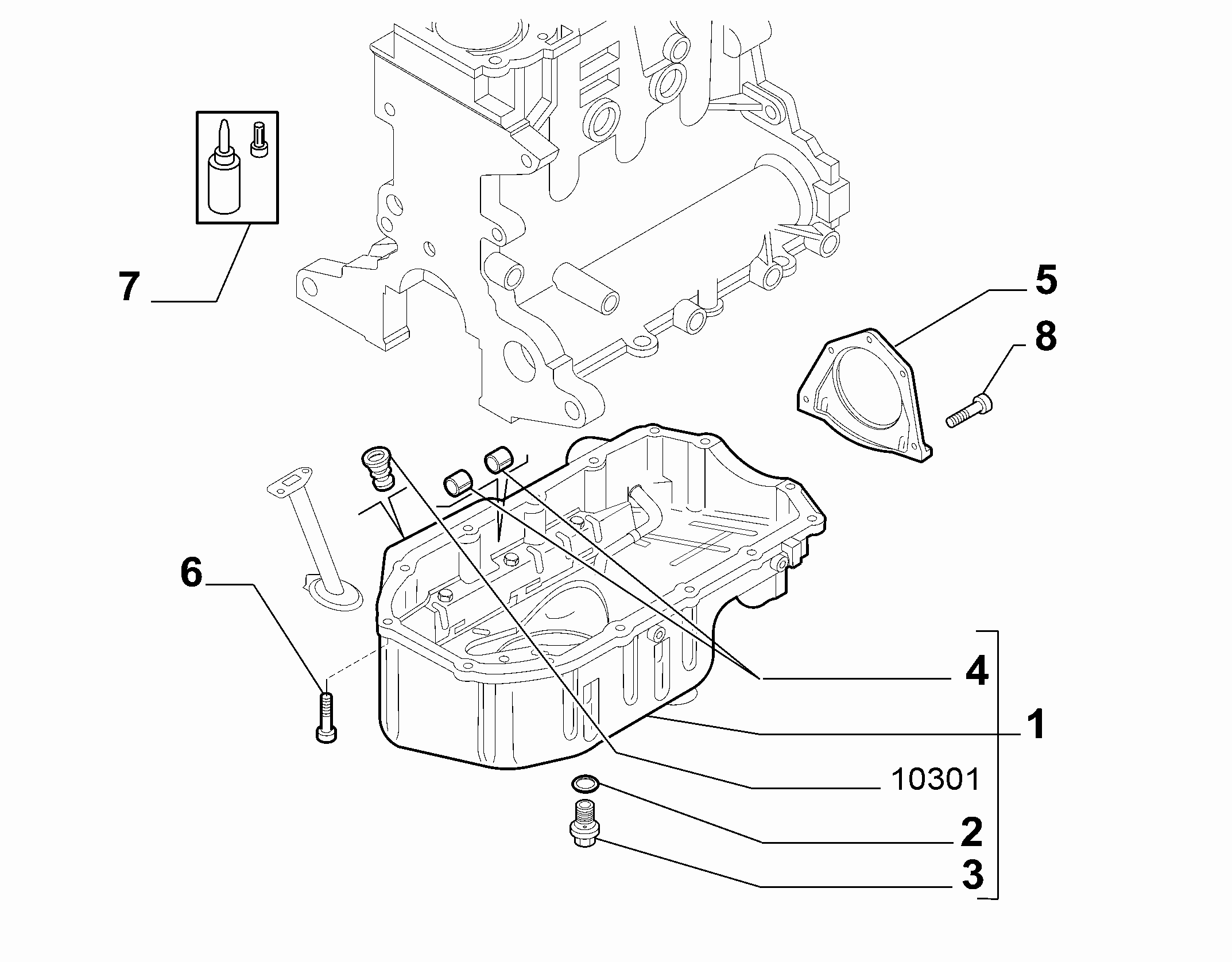 10102-010 OIL CAP AND FLOOR PANEL COVER