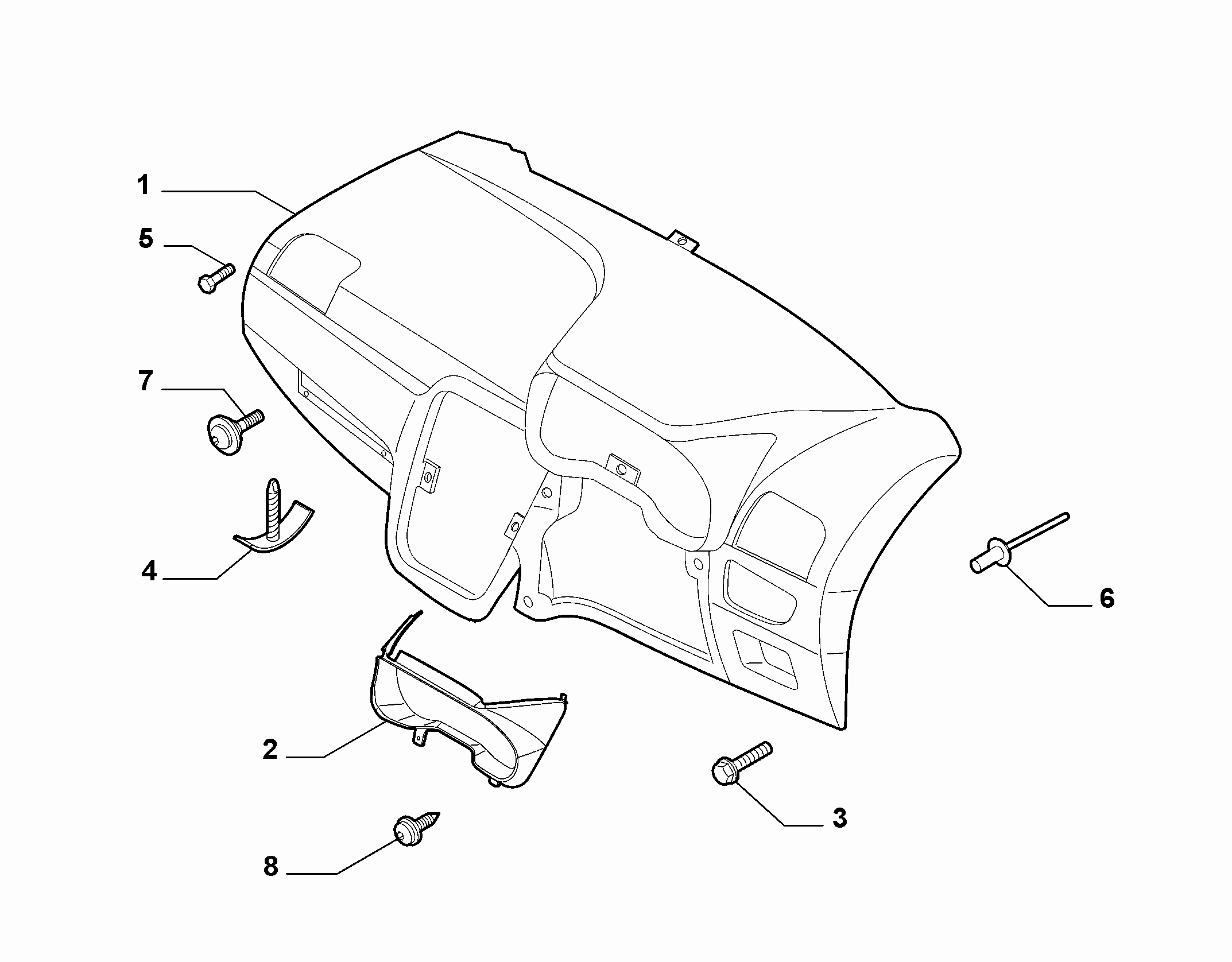 70502-010 DASHBOARD INSTRUMENT HOLDER