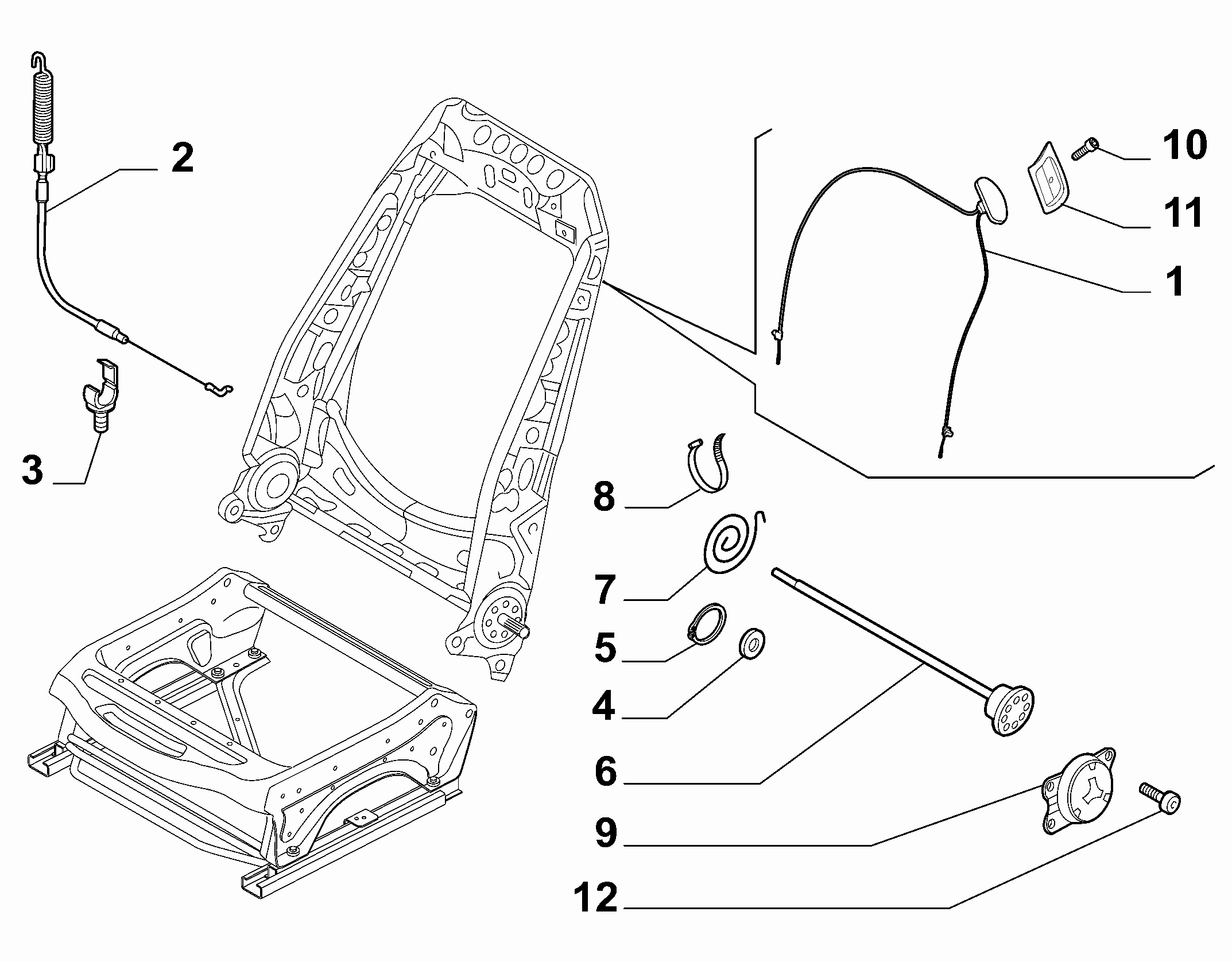 70601-030 FRONT SEAT ADJUSTMENT DEVICES