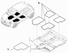 70521-020 PASSENGER SIDE MAT COVERS