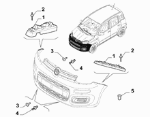 70726-020 FRONT BUMPER CLAMPS