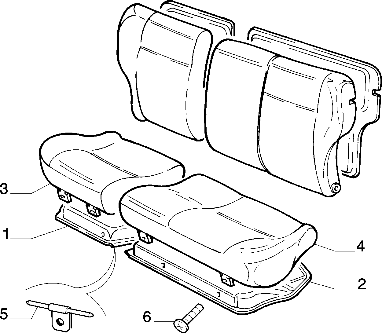 70613/07 REAR SEAT