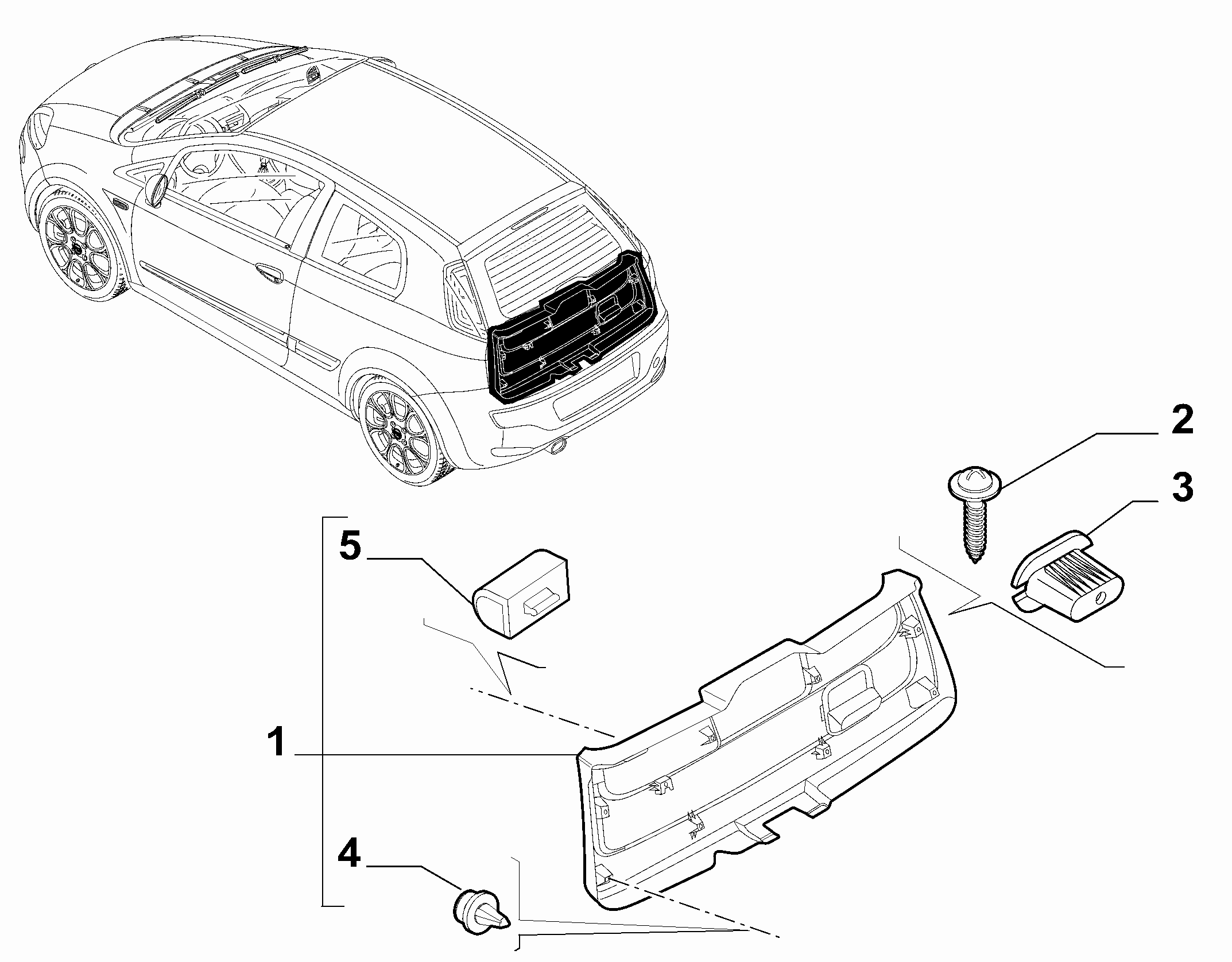 70148-030 INTERNAL REAR DOOR LINING
