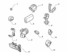 55527-010 CABLE SET FIXINGS