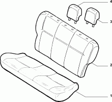 70615/20 REAR SEAT LINING