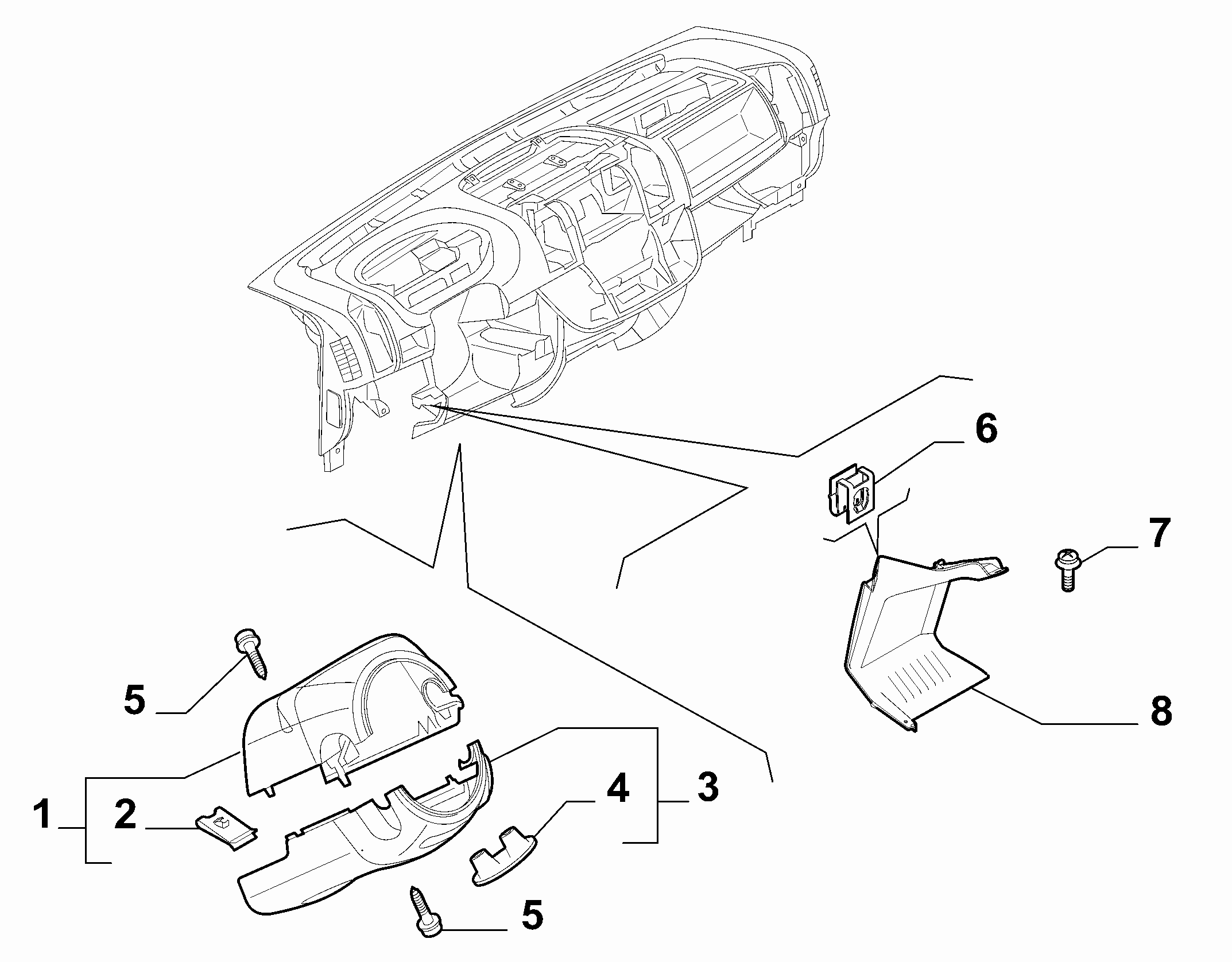 70502-060 STEERING COLUMN GUARDS